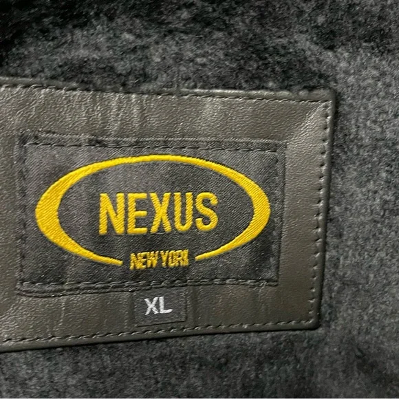 Nexus Men’s Genuine Leather Black Jacket with removable faux fur Liner XL - Picture 7 of 7
